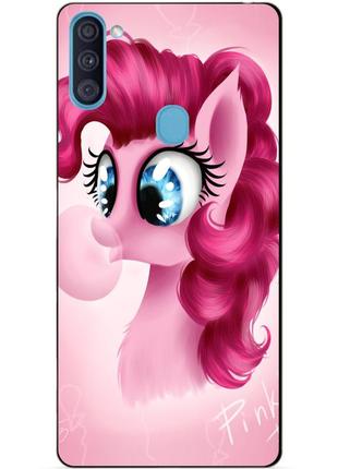 Силиконовый бампер чехол для samsung a11 с рисунком пони пинки пай