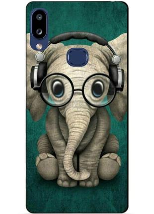 Бампер силіконовий чохол для samsung a10s 2019 galaxy a107f з малюнком слоник