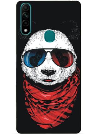 Силиконовый бампер чехол для oppo a31 с рисунком панда