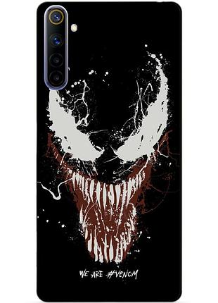 Силіконовий чохол бампер для realme 6 з малюнком веном