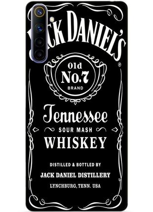 Силіконовий чохол бампер для realme 6 з малюнком jack daniels