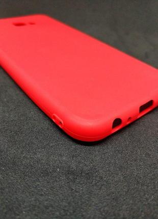 Силиконовый чехол бампер для samsung j4 plus candy case красный3 фото