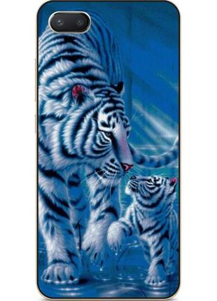 Чехол силиконовый бампер для iphone 6 с рисунком тигры