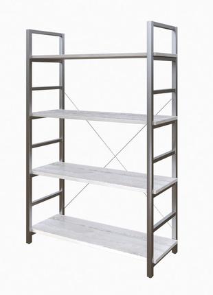 Стеллаж металлический loft details m-125-2 сосна лофт белая