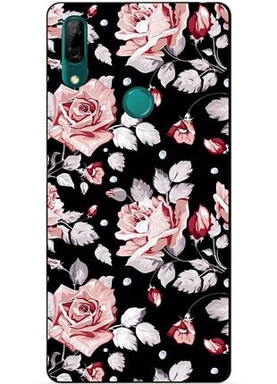 Чохол силіконовий для huawei p smart z з малюнком троянди