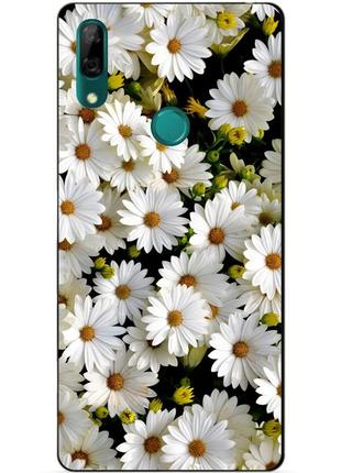Силіконовий чохол бампер для huawei p smart z з малюнком ромашки