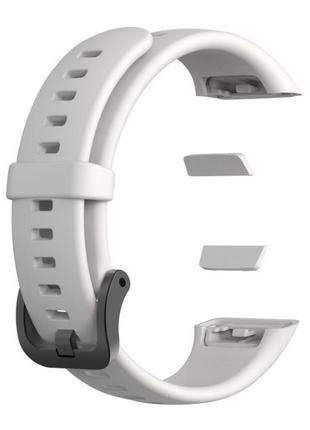 Силіконовий ремінець для huawei watch fit 6. колір: білий. ремішок на хуавей вотч фит 6