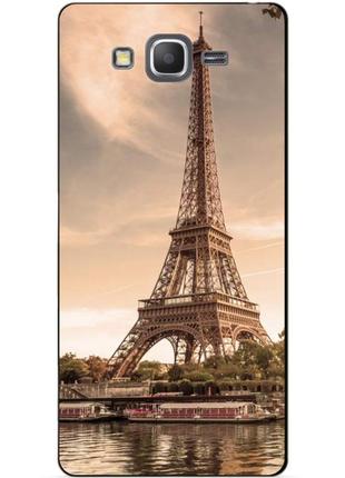 Силіконовий чохол з малюнком для samsung galaxy grand prime g530 париж