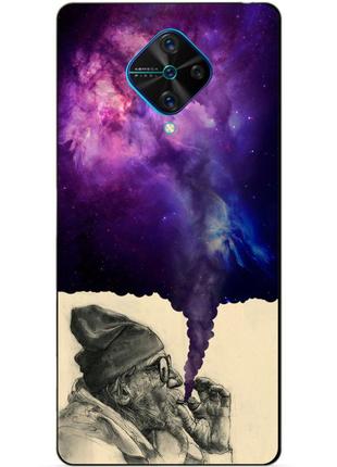 Силіконовий бампер чохол для vivo v17 з малюнком дід космос