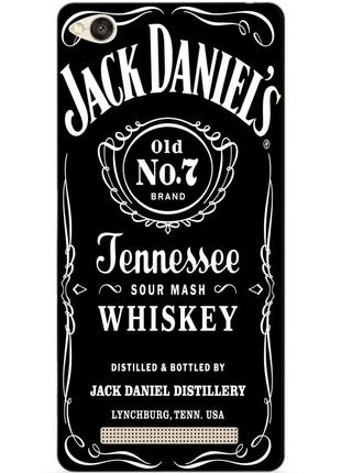 Бампер силиконовый чехол для xiaomi redmi 4a с рисунком jack daniels