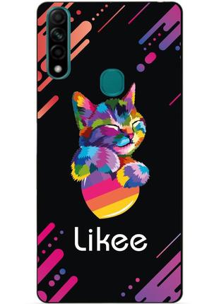 Силіконовий бампер чохол для oppo a31 з малюнком likee