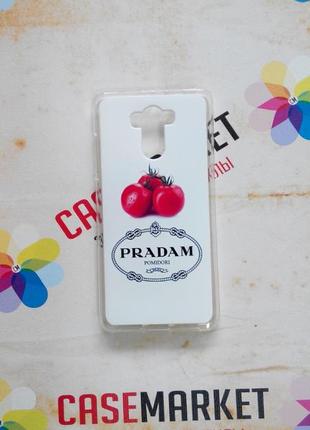 Брендовый силиконовый чехол prada для xiaomi redmi 4