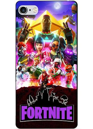 Силиконовый бампер чехол для iphone 5s с рисунком fortnite фортнайт