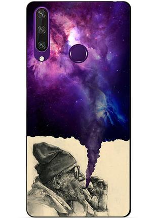 Силиконовый чехол бампер для huawei y6p с рисунком дед космос