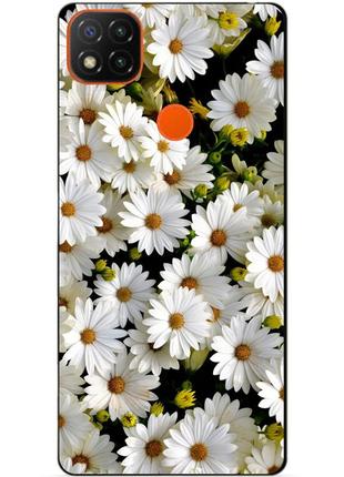 Силіконовий бампер чохол для Xiaomi redmi note 8t з малюнком ромашки