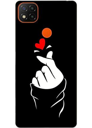 Силіконовий бампер чохол для Xiaomi redmi note 8t з малюнком знак любові