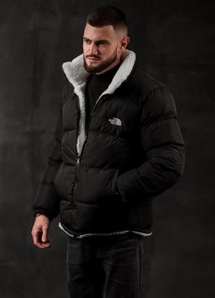 Двухстороння куртка the north face black