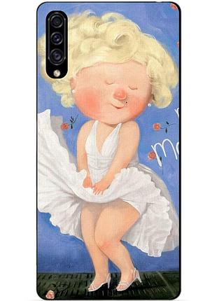 Силіконовий чохол бампер для samsung a30s 2019 galaxy a307f з малюнком монро гапчинська