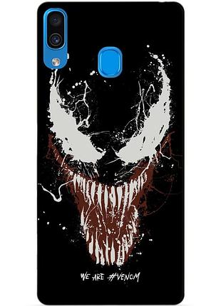 Бампер силіконовий чохол для samsung a30 з малюнком веном