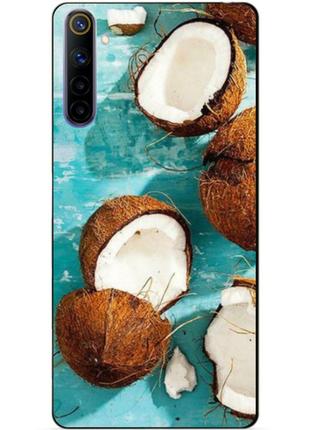 Силіконовий чохол бампер для realme 6 з малюнком кокоси