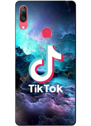Силіконовий чохол бампер для huawei y7 2019 з малюнком tik tok