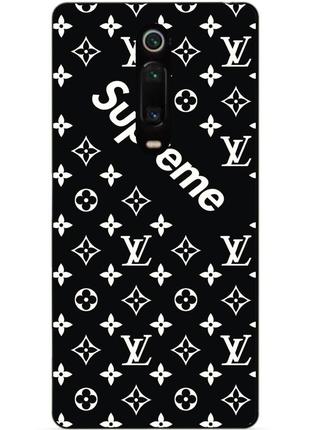 Чехол силиконовый для xiaomi mi 9t pro/k20/mi 9t pro/k20 pro с рисунком supreme lv