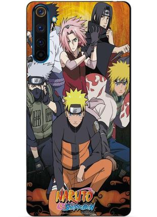 Силиконовый чехол бампер для realme 6 pro с рисунком naruto аниме