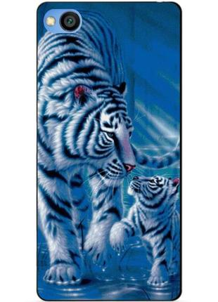 Чехол силиконовый для xiaomi redmi go с рисунком тигры