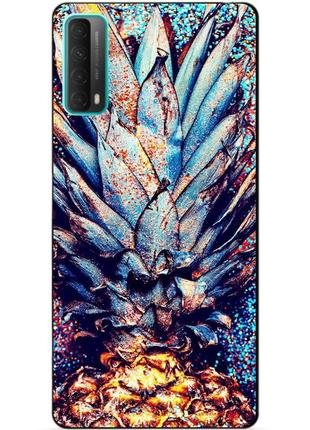 Силіконовий бампер чохол для huawei p smart 2021 з малюнком ананас