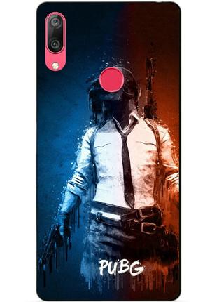Силіконовий чохол бампер для huawei y7 2019 з малюнком pubg