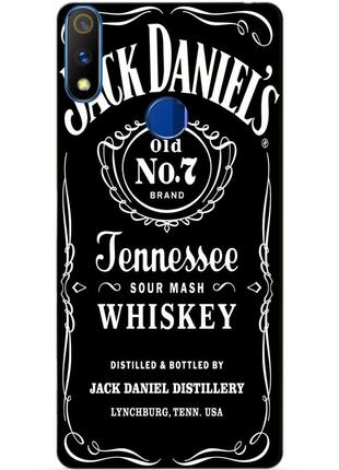 Силіконовий чохол бампер для realme 3 pro з малюнком jack daniels