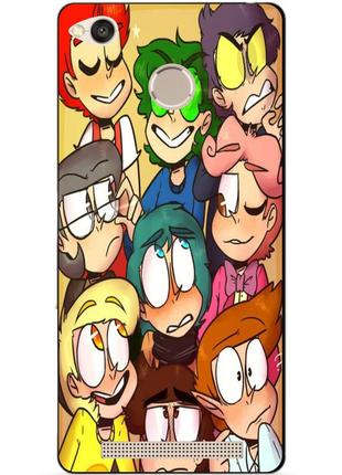 Силиконовый бампер чехол для xiaomi redmi 3s с рисунком 13 карт