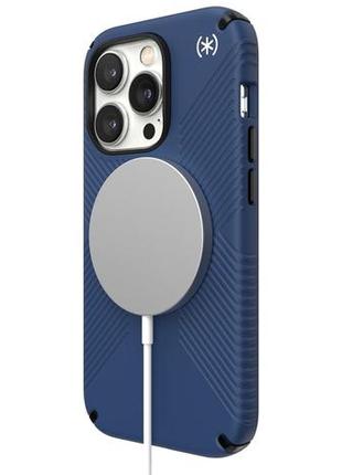 Чехол противоударный speck presidio2 grip magsafe для iphone 14 pro (6.1") blue