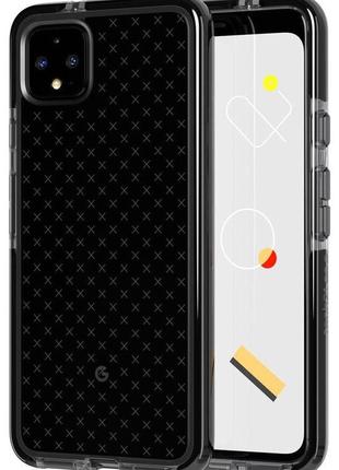 Протиударний чохол з антимікробним покриттям tech21 evo check для google pixel 4 xl smokey black
