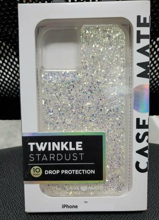 Чехол противоударный с блестками case-mate twinkle cm039322-05 для iphone 11 pro (5.8") stardust (звездная8 фото