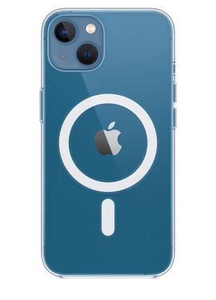 Оригинальный прозрачный чехол apple clear case magsafe mm2x3ze/a для iphone 13/14 (6.1") clear8 фото