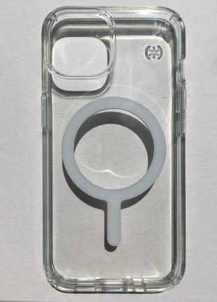 Чохол оригінальний протиударний speck presidio clear magsafe для iphone 13/14 (6.1")6 фото