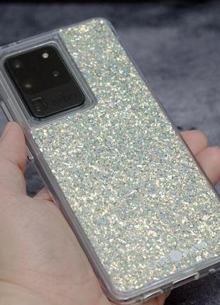 Чехол прозрачный противоударный с блестками case-mate twinkle для samsung galaxy s20 ultra (6.9") stardust8 фото