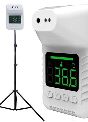 Безконтактний інфрачервоний термометр на штативі hg 02/ автоматичний термометр із голосовим повідомленням
