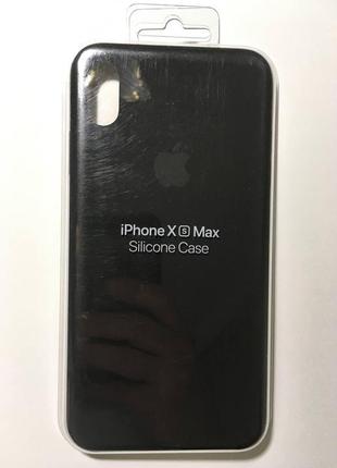 Чехол оригинальный силиконовый silicone case mrwe2zm/a (original) для apple iphone xs max (6.5") black3 фото