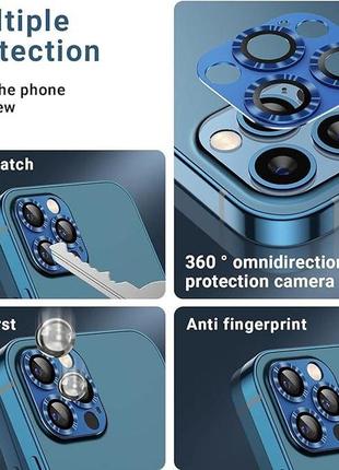 Накладка для объектива камеры iphone 12 pro max, защитная крышка из закаленного стекла hd2 фото