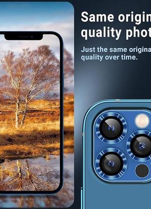 Накладка для объектива камеры iphone 12 pro max, защитная крышка из закаленного стекла hd5 фото