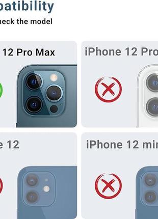 Накладка для объектива камеры iphone 12 pro max, защитная крышка из закаленного стекла hd3 фото