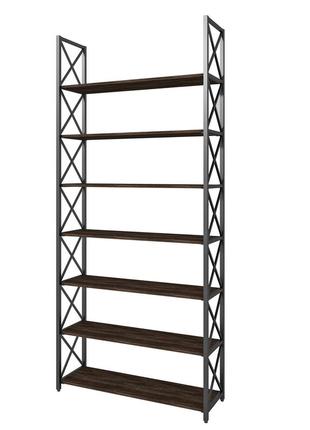 Стеллаж металлический loft details x-231b-2 венге винтаж