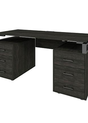 Офисный письменный стол руководителя loft details ll180b морское дерево с царгой