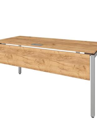Офисный письменный стол loft details кp160 дуб крафт золотой с царгой