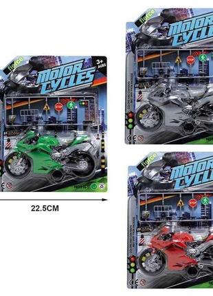 Мотоцикл 916-1 (144/2) 3 кольори, інерція, на листі