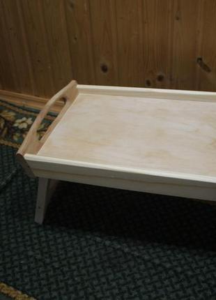 Еко дерев'яний складаний "столик-піднос"4 фото