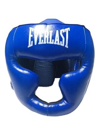 Шолом-маска тренувальна карате everlast профи l стрейч синій