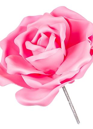 Квітка для фотозони рожева (велика)1 фото